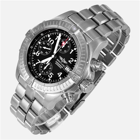 platinum breitling watch|breitling titanium chrono avenger.